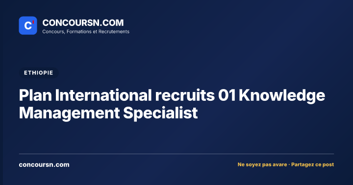 Illustration de l’article : Plan International recruits 01 Knowledge Management Specialist