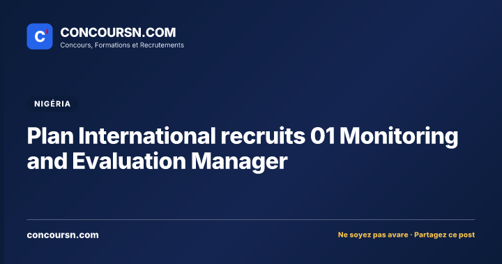 Illustration de l’article : Plan International recruits 01 Monitoring and Evaluation Manager