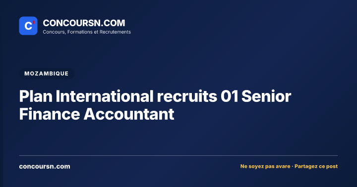 Illustration de l’article : Plan International recruits 01 Senior Finance Accountant