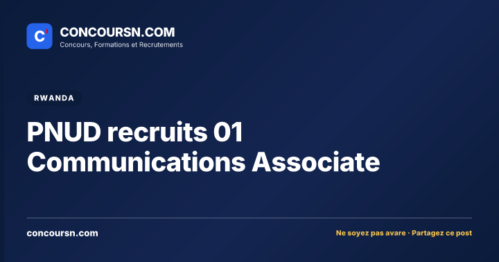 Illustration de l’article : PNUD recruits 01 Communications Associate