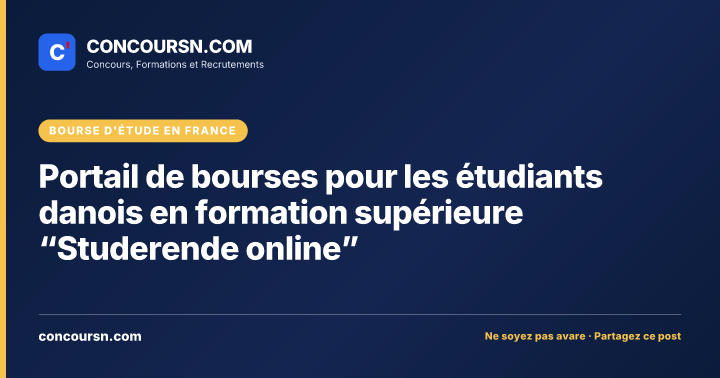Illustration de l’article : Portail de bourses pour les étudiants danois en formation supérieure “Studerende online”