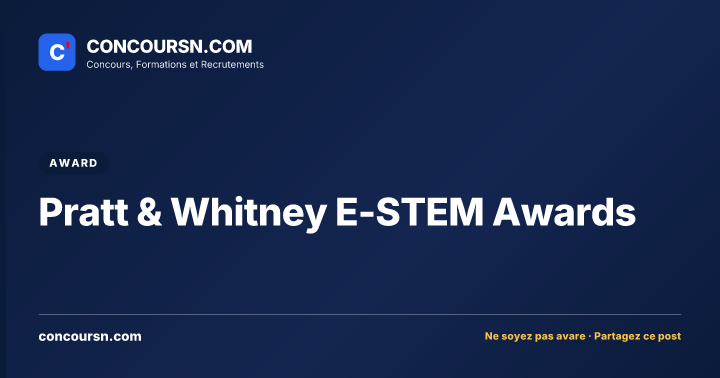 Illustration de l’article : Pratt & Whitney E-STEM Awards