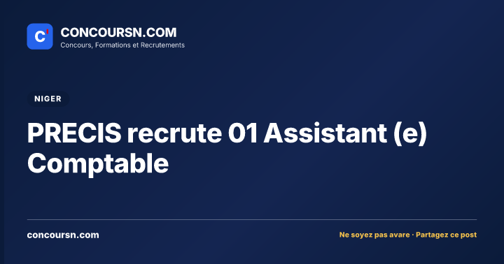 Illustration de l’article : PRECIS recrute 01 Assistant (e) Comptable