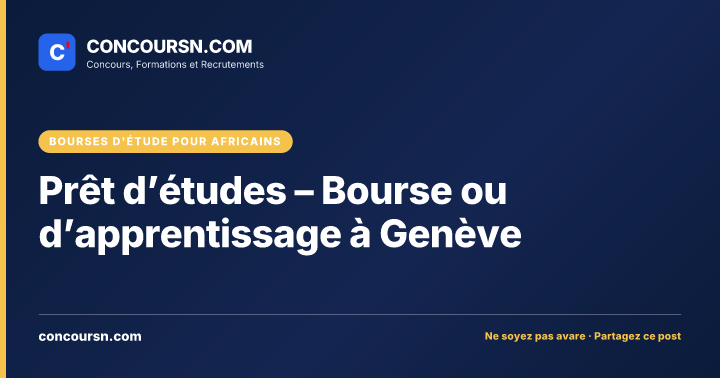 Illustration de l’article : Prêt d’études – Bourse ou d’apprentissage à Genève