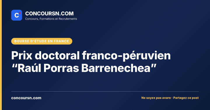 Illustration de l’article : Prix doctoral franco-péruvien “Raúl Porras Barrenechea”