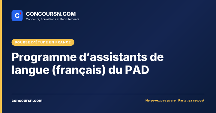 Illustration de l’article : Programme d’assistants de langue (français) du PAD