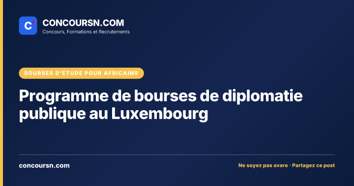 Illustration de l’article : Programme de bourses de diplomatie publique au Luxembourg