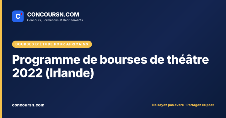 Illustration de l’article : Programme de bourses de théâtre 2022 (Irlande)