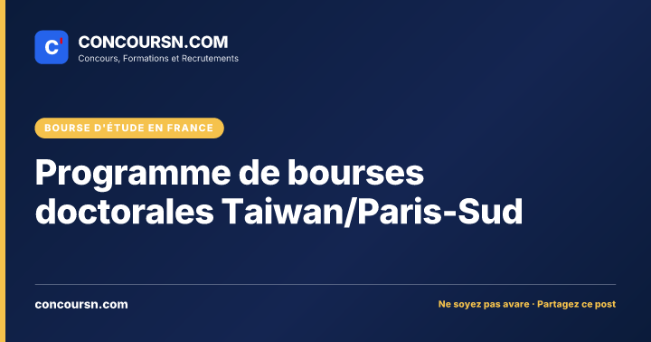 Illustration de l’article : Programme de bourses doctorales Taiwan/Paris-Sud