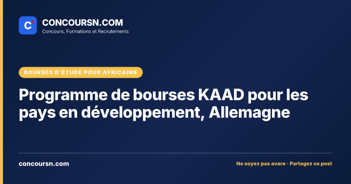 Programme de bourses KAAD pour les pays en développement, Allemagne