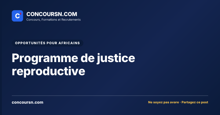 Illustration de l’article : Programme de justice reproductive
