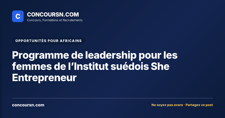 Illustration de l’article : Programme de leadership pour les femmes de l’Institut suédois She Entrepreneur
