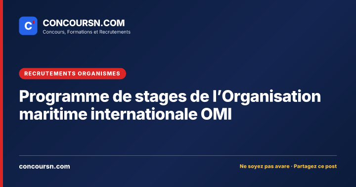 Illustration de l’article : Programme de stages de l’Organisation maritime internationale OMI
