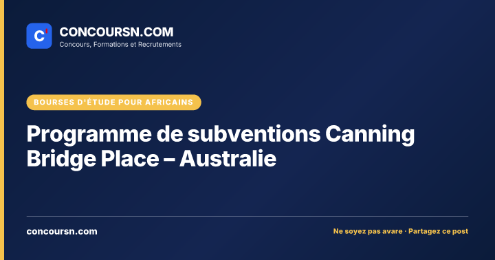 Illustration de l’article : Programme de subventions Canning Bridge Place – Australie