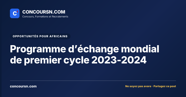 Illustration de l’article : Programme d’échange mondial de premier cycle 2023-2024