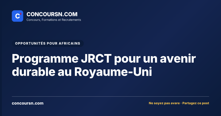 Illustration de l’article : Programme JRCT pour un avenir durable au Royaume-Uni