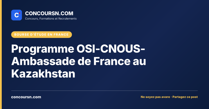Illustration de l’article : Programme OSI-CNOUS-Ambassade de France au Kazakhstan