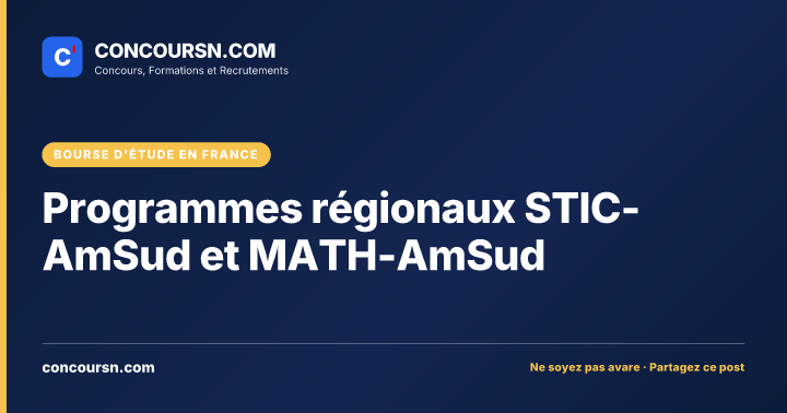 Illustration de l’article : Programmes régionaux STIC-AmSud et MATH-AmSud