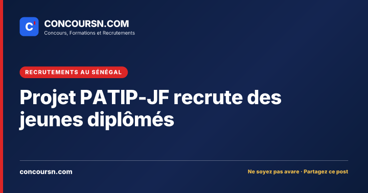 Illustration de l’article : Projet PATIP-JF recrute des jeunes diplômés
