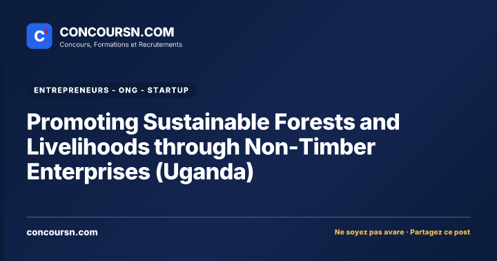 Illustration de l’article : Promoting Sustainable Forests and Livelihoods through Non-Timber Enterprises (Uganda)