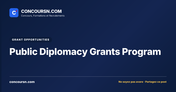 Illustration de l’article : Public Diplomacy Grants Program