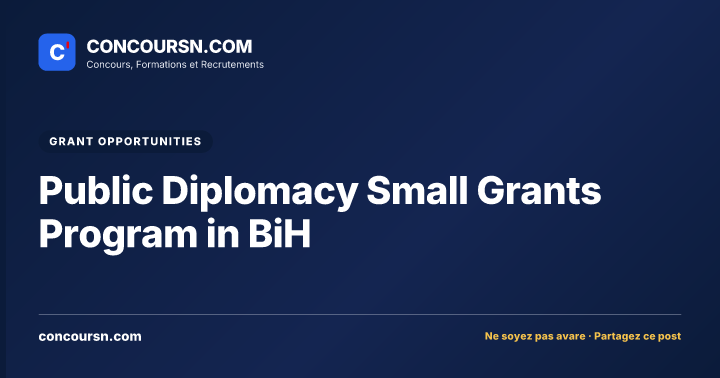 Illustration de l’article : Public Diplomacy Small Grants Program in BiH
