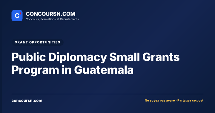 Illustration de l’article : Public Diplomacy Small Grants Program in Guatemala