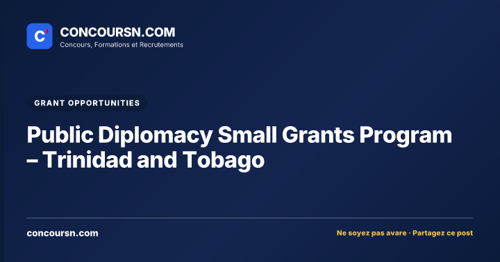 Illustration de l’article : Public Diplomacy Small Grants Program – Trinidad and Tobago