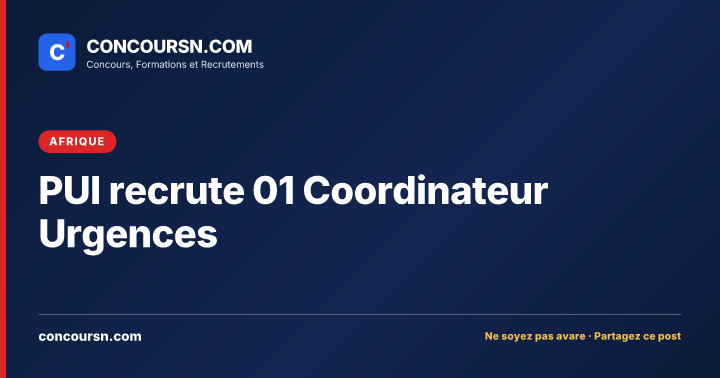 Illustration de l’article : PUI recrute 01 Coordinateur Urgences