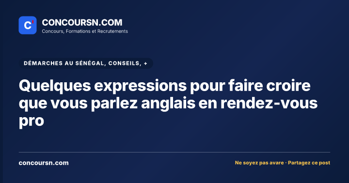 Illustration de l’article : Quelques expressions pour faire croire que vous parlez anglais en rendez-vous pro