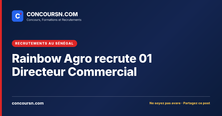 Illustration de l’article : Rainbow Agro recrute 01 Directeur Commercial