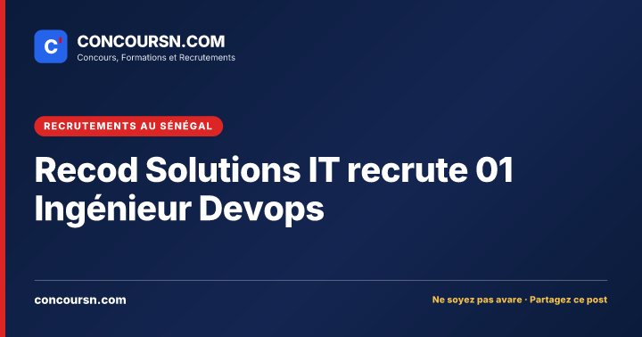 Illustration de l’article : Recod Solutions IT recrute 01 Ingénieur Devops