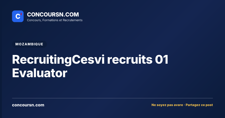 Illustration de l’article : RecruitingCesvi recruits 01 Evaluator