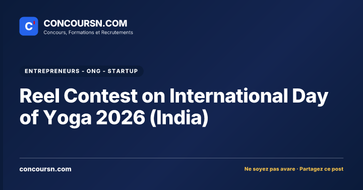 Illustration de l’article : Reel Contest on International Day of Yoga 2026 (India)