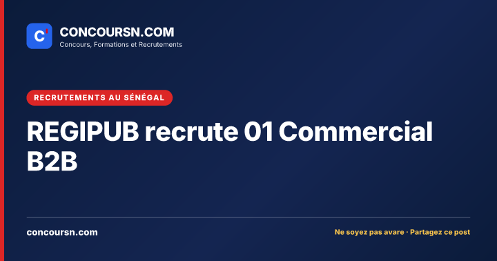 Illustration de l’article : REGIPUB recrute 01 Commercial B2B