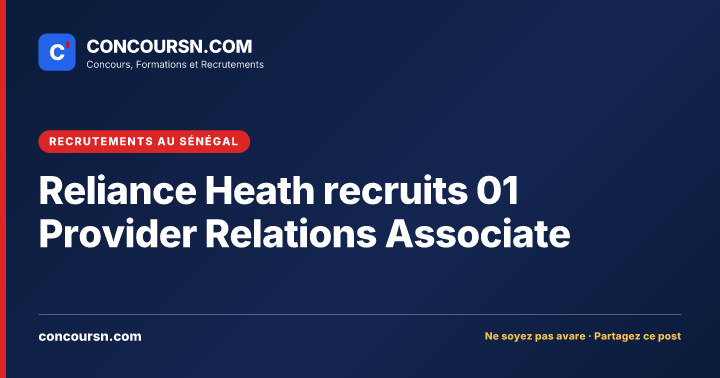 Illustration de l’article : Reliance Heath recruits 01 Provider Relations Associate