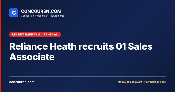 Illustration de l’article : Reliance Heath recruits 01 Sales Associate