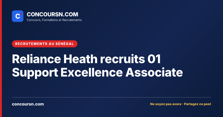 Illustration de l’article : Reliance Heath recruits 01 Support Excellence Associate
