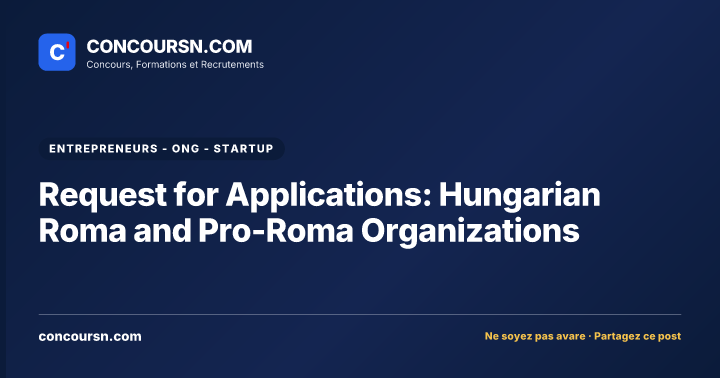 Illustration de l’article : Request for Applications: Hungarian Roma and Pro-Roma Organizations