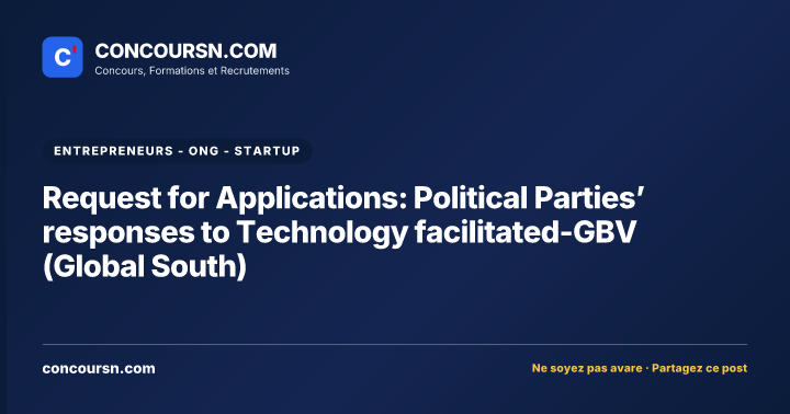 Illustration de l’article : Request for Applications: Political Parties’ responses to Technology facilitated-GBV (Global South)
