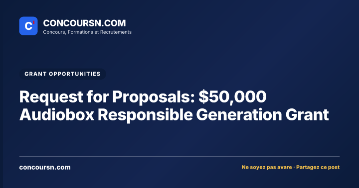 Illustration de l’article : Request for Proposals: $50,000 Audiobox Responsible Generation Grant