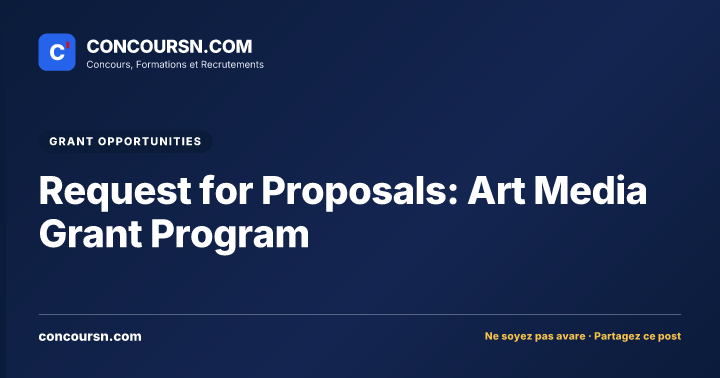Illustration de l’article : Request for Proposals: Art Media Grant Program