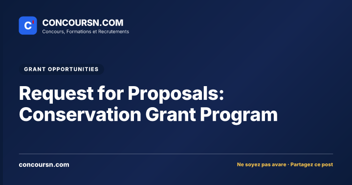 Illustration de l’article : Request for Proposals: Conservation Grant Program