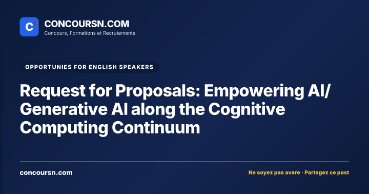 Illustration de l’article : Request for Proposals: Empowering AI/Generative AI along the Cognitive Computing Continuum