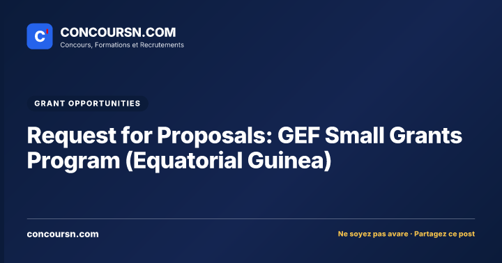 Illustration de l’article : Request for Proposals: GEF Small Grants Program (Equatorial Guinea)
