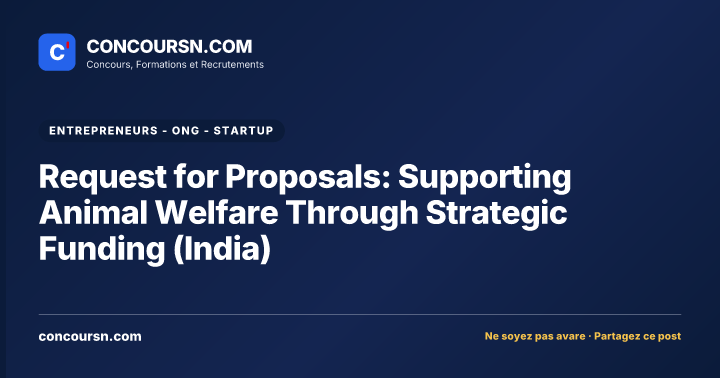 Illustration de l’article : Request for Proposals: Supporting Animal Welfare Through Strategic Funding (India)