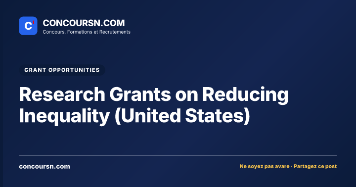 Illustration de l’article : Research Grants on Reducing Inequality (United States)