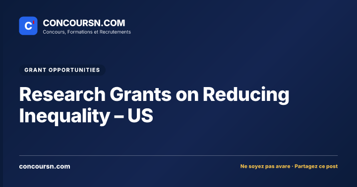 Illustration de l’article : Research Grants on Reducing Inequality – US