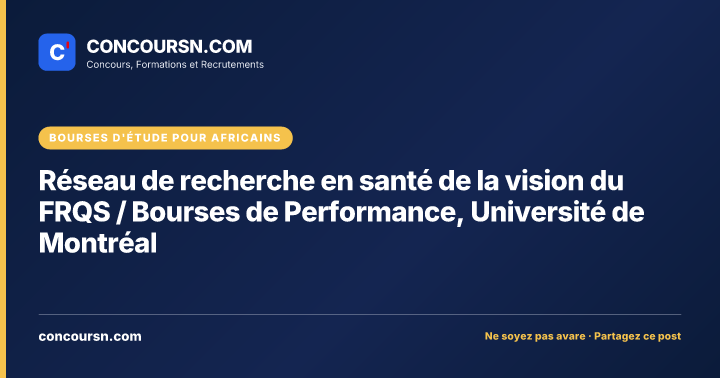 Illustration de l’article : Réseau de recherche en santé de la vision du FRQS / Bourses de Performance, Université de Montréal