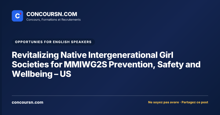 Illustration de l’article : Revitalizing Native Intergenerational Girl Societies for MMIWG2S Prevention, Safety and Wellbeing – US